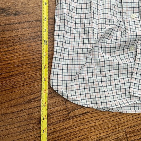 J Crew Shirt Mens XS Blue White Long Sleeve Button Up Flannel Slim Fit Cotton - Picture 9 of 9